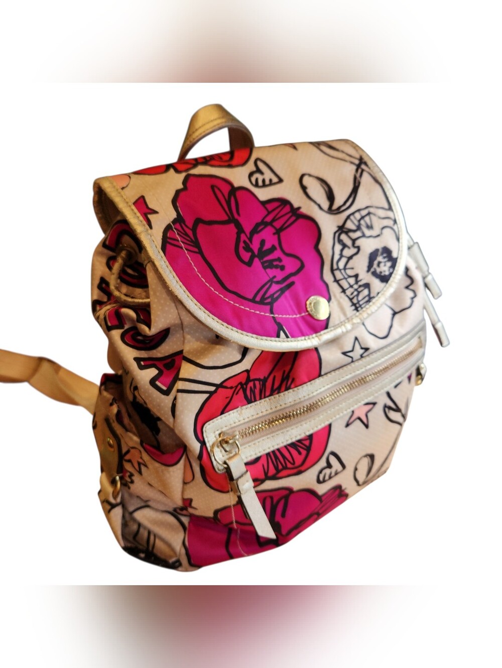 Coach Poppy Floral Backpack - Picture 7 of 16